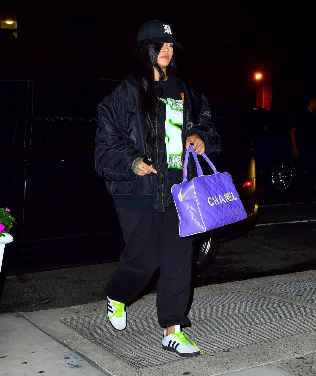 Rihanna Wears Vintage Raf Simons To Recording Studio